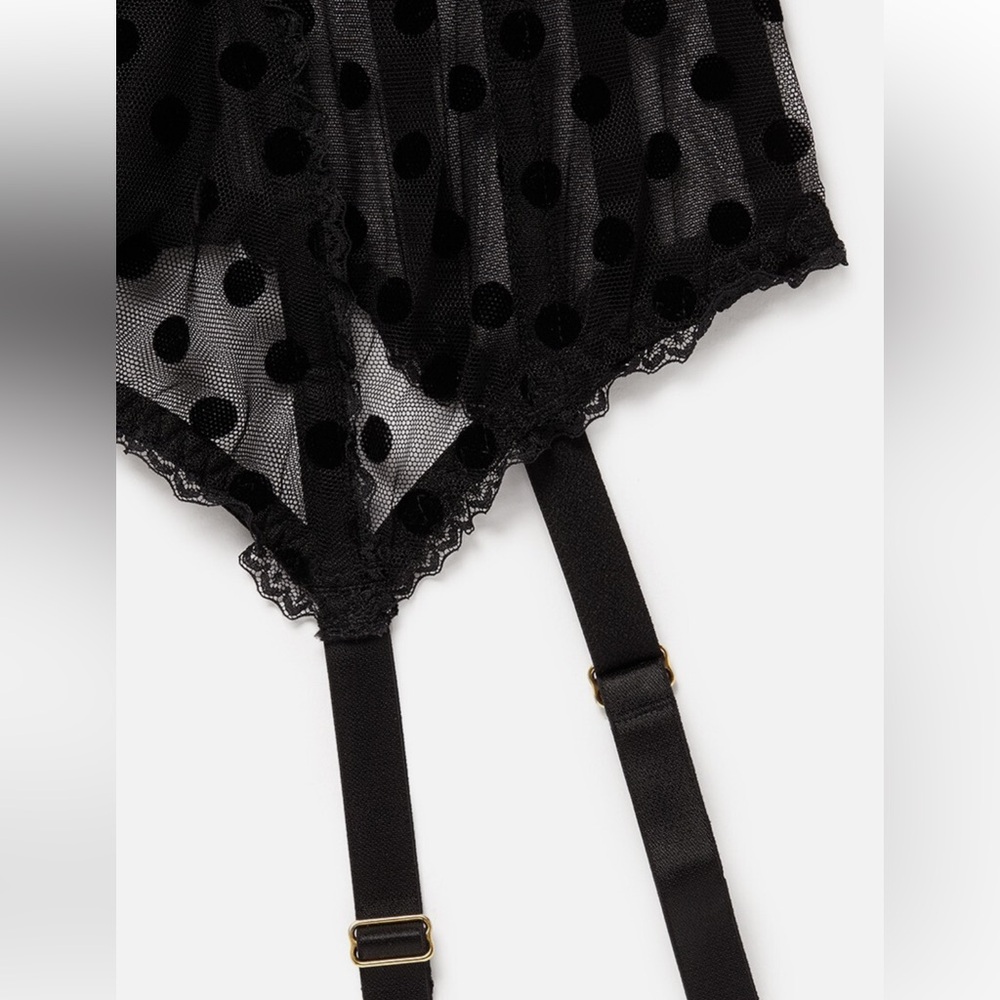 Agent Provocateur Black Polka Dot Bustier - Picture 3 of 3